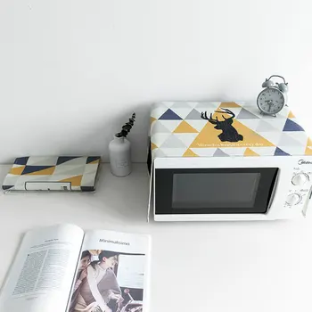 Simple Geometric Cotton and Linen Rectangular Microwave Cloth Cloth Fabric Dust Cover Oven Cover b
Simple Geometric Cotton and Linen Rectangular Microwave Cloth Cloth Fabric Dust Cover Oven Cover b