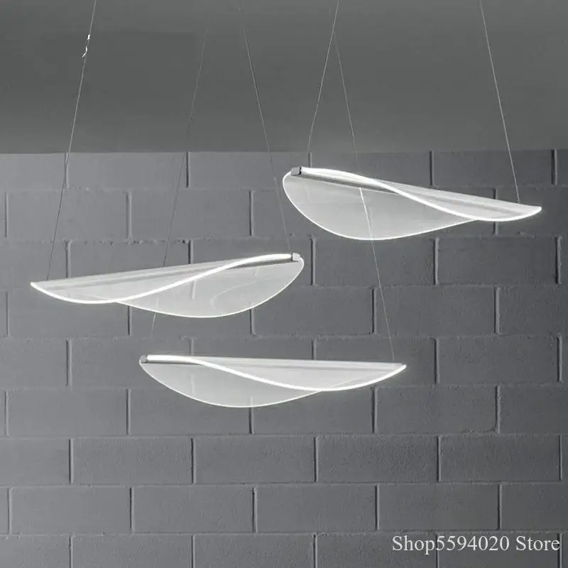 Designer Acrylic Pendant Lamp Modern Art Creative Pendent Lights Living Room Hanging Lamp Dining Room Blade Light Fixtures
Designer Acrylic Pendant Lamp Modern Art Creative Pendent Lights Living Room Hanging Lamp Dining Room Blade Light Fixtures