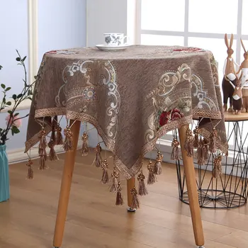 European Round Chenille Table Cover Flower Print Bottom Table Cloth Tablecloth with Tassel Household Tabletop Protector
European Round Chenille Table Cover Flower Print Bottom Table Cloth Tablecloth with Tassel Household Tabletop Protector