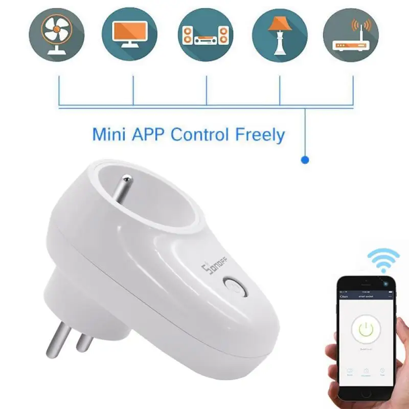 Sonoff S26 Basic WiFi Smart Power Socket CN/AU/EU/UK/US Wireless Plug Smart Home Switch work With Alexa Google home Assistant
Sonoff S26 Basic WiFi Smart Power Socket CN/AU/EU/UK/US Wireless Plug Smart Home Switch work With Alexa Google home Assistant