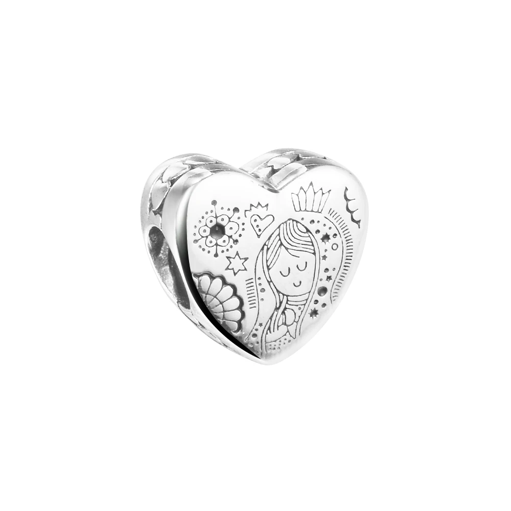 Fits CKK Bracelets Mexican Heart-shaped Goddess Charm Beads for DIY Making 925 Sterling Silver Jewelry Women Gift Kralen
Fits CKK Bracelets Mexican Heart-shaped Goddess Charm Beads for DIY Making 925 Sterling Silver Jewelry Women Gift Kralen