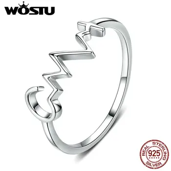 WOSTU 100% Real 925 Sterling Silver Geometric Wedding Rings Stackable Finger Rings For Women Fashion Jewelry Gift CQR553
WOSTU 100% Real 925 Sterling Silver Geometric Wedding Rings Stackable Finger Rings For Women Fashion Jewelry Gift CQR553