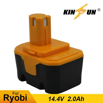 

KINSUN Replacement Power Tool Battery 14.4V 2.0Ah for Ryobi Cordless Drill Screwdriver 130224010 130224011 130281002 HP1441