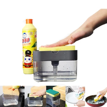 380ml Soap Pump Dispenser with Sponge Holder Cleaning Liquid Dispenser Container Manual Press Soap Organizer Kitchen Cleaner
380ml Soap Pump Dispenser with Sponge Holder Cleaning Liquid Dispenser Container Manual Press Soap Organizer Kitchen Cleaner
