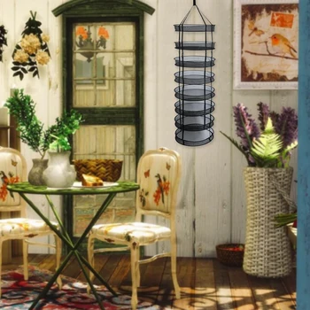Mesh Practical Clip-on Herb Drying Rack Hanging Basket Durable Home Garden Multi Layer Folding Flowers Outdoor Planting
Mesh Practical Clip-on Herb Drying Rack Hanging Basket Durable Home Garden Multi Layer Folding Flowers Outdoor Planting