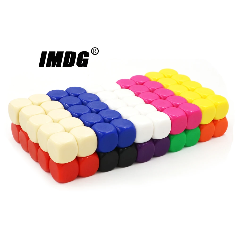 100pcs/pack Blank Dice New Colorful Acrylic 16mm Teaching Props Game Accessories Mathematical Tools Rounded Corner
100pcs/pack Blank Dice New Colorful Acrylic 16mm Teaching Props Game Accessories Mathematical Tools Rounded Corner