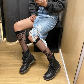 WA241 Japanese Flower Black White Gentle French Retro Sock Women Girls Ladies Soft Lace Stockings Mid-Calf Fishnet Ankle Socks
WA241 Japanese Flower Black White Gentle French Retro Sock Women Girls Ladies Soft Lace Stockings Mid-Calf Fishnet Ankle Socks