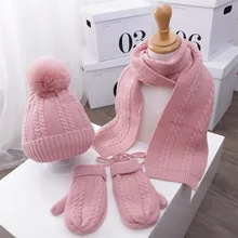 2021 New Kids Hats Scarfs Glove 3 Pcs Sets Child Knitted Pompom Beanies Hat Suit Solid Winter Warm Boys Girls Cap Scarves
2021 New Kids Hats Scarfs Glove 3 Pcs Sets Child Knitted Pompom Beanies Hat Suit Solid Winter Warm Boys Girls Cap Scarves