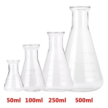 1PC 50ml to 2000ml Erlenmeyer Borosilicate Glass Flask Wide Neck Conical Triangular Flask for Lab Chemical Equipment
1PC 50ml to 2000ml Erlenmeyer Borosilicate Glass Flask Wide Neck Conical Triangular Flask for Lab Chemical Equipment