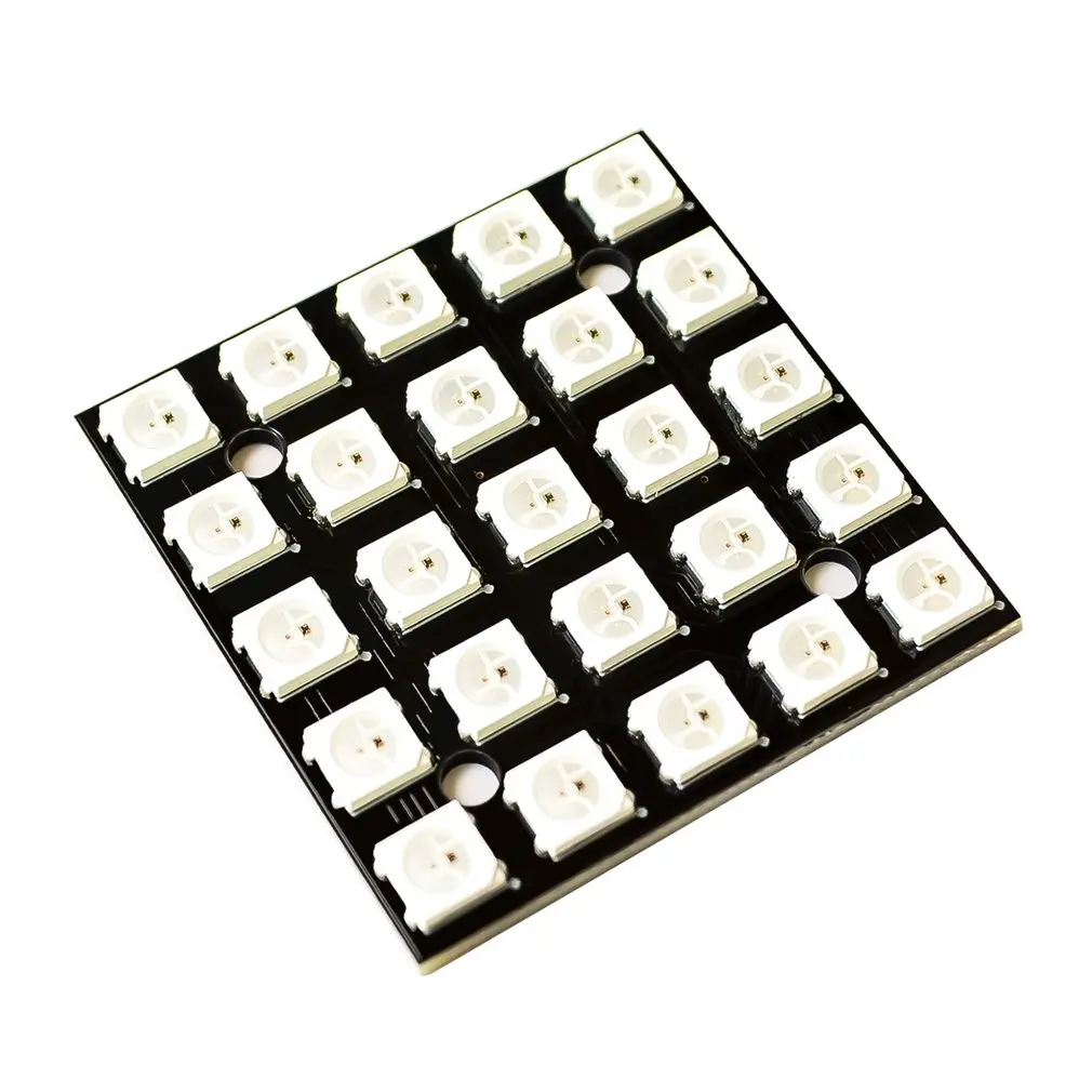 WS2812B 5*5 digit 5050 RGB LED full color driver 25-bit development board Drivers Board Module For Arduino | Электроника