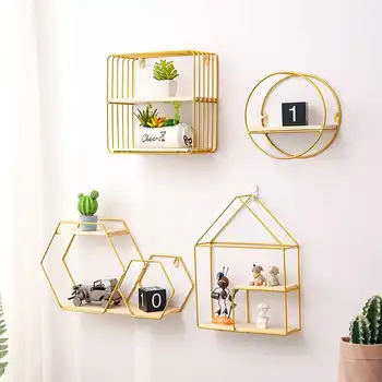 Nordic Wall Mounted Iron Hexagonal Grid Hanging Decorative Shelf Home Modern Wall Decoration Storage HolderRack Ornament Shelf
Nordic Wall Mounted Iron Hexagonal Grid Hanging Decorative Shelf Home Modern Wall Decoration Storage HolderRack Ornament Shelf