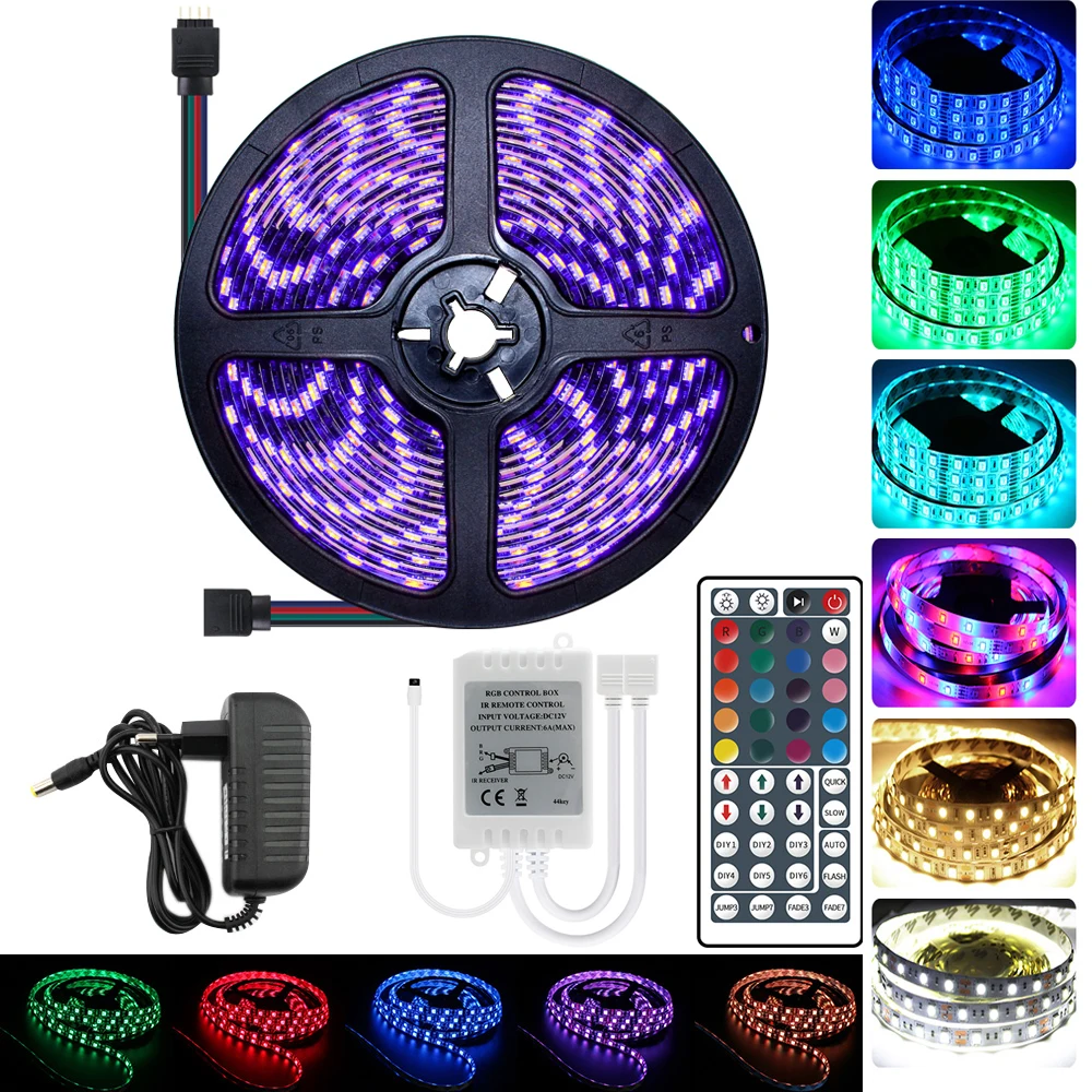 LED Light Waterproof 12V 5050 RGB RGBW RGBWW 5M 10M 15M Led Color Changeable Flexible IR Remote Controller Power Adapter Kit
LED Light Waterproof 12V 5050 RGB RGBW RGBWW 5M 10M 15M Led Color Changeable Flexible IR Remote Controller Power Adapter Kit