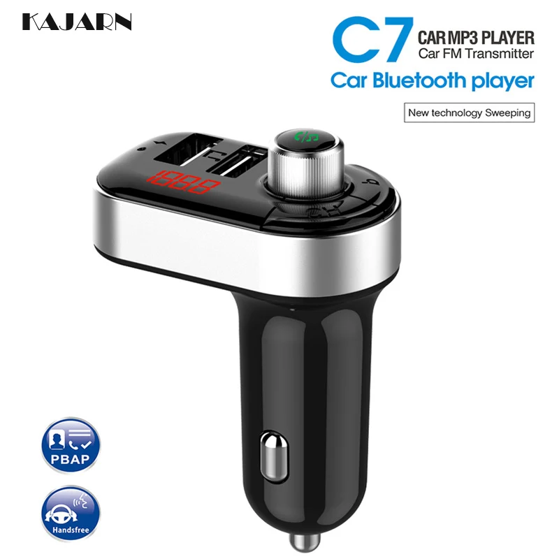 KAJARN FM Transmitter Car MP3 Player Car Kit Handsfree Wireless Bluetooth FM Modulator Car Charger Dual USB Radio Electronic Kit
KAJARN FM Transmitter Car MP3 Player Car Kit Handsfree Wireless Bluetooth FM Modulator Car Charger Dual USB Radio Electronic Kit