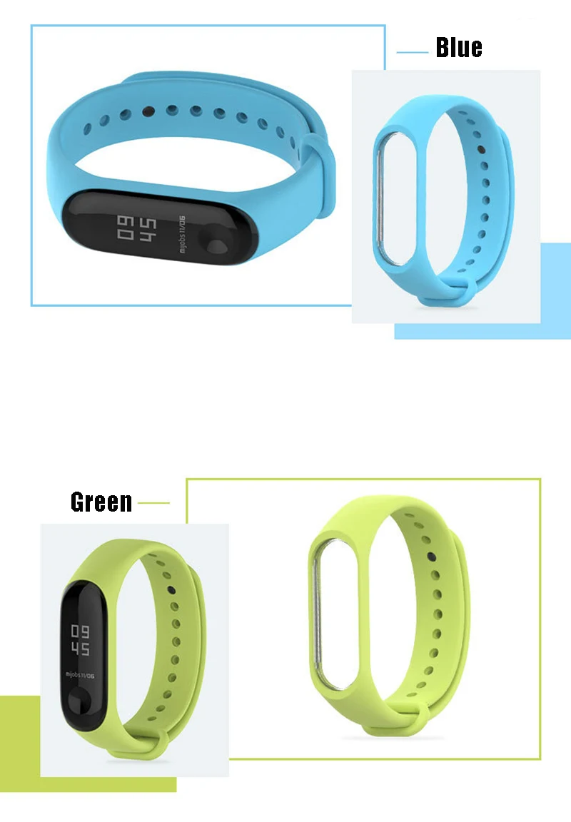 Qevila New Fashion Bracelet Mi Band 4 Accessory Multicolor Silicone Sport Waterproof Mi Band 3 4 Accessories Pulsera Correa Mi 3 4 Replacement Women Men Bracelet Mi Band 4 (16)