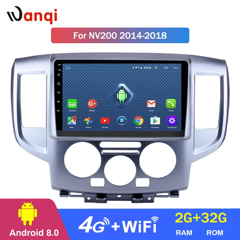 Wanqi Android 8.0 2+32G wifi and 4G 2+32G 9 inch Car GPS Navigation For Nissan NV200 2014-2018 Support music Radio Bluetooth
Wanqi Android 8.0 2+32G wifi and 4G 2+32G 9 inch Car GPS Navigation For Nissan NV200 2014-2018 Support music Radio Bluetooth