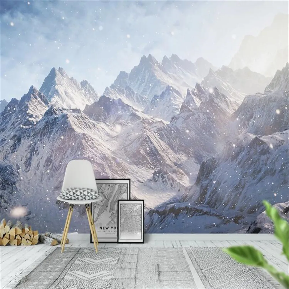 Milofi custom wallpaper mural modern minimalist hand-painted HD snow mountain 3D TV background wall decoration painting
Milofi custom wallpaper mural modern minimalist hand-painted HD snow mountain 3D TV background wall decoration painting