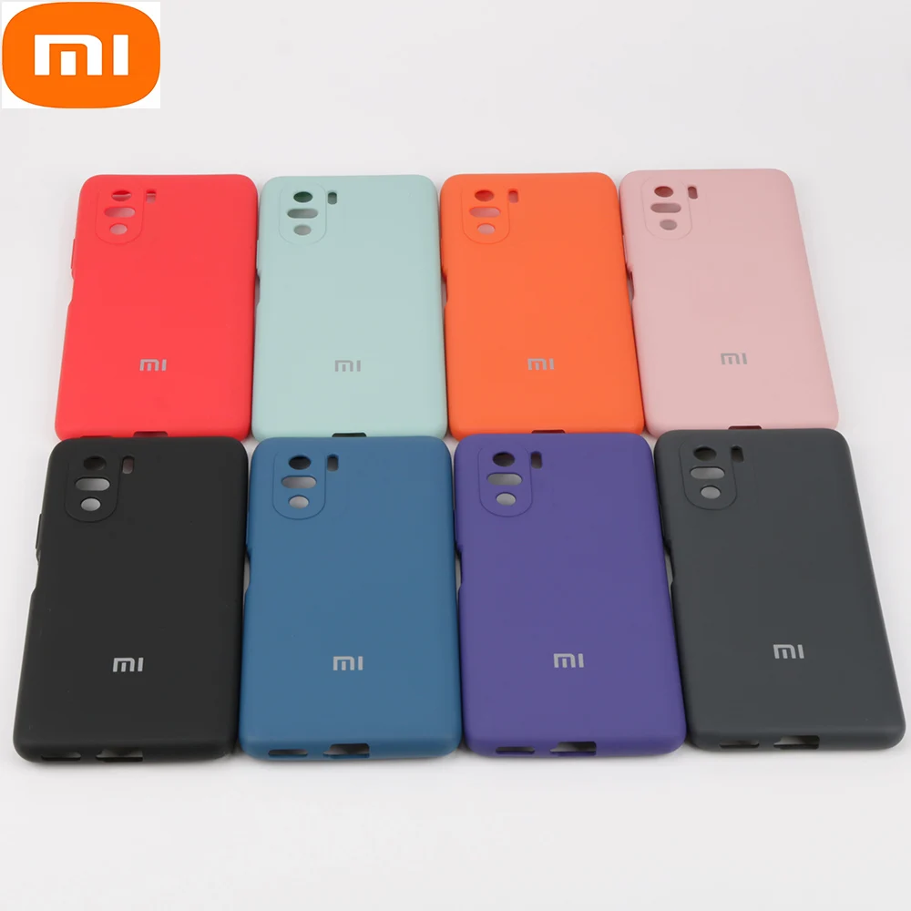 100% Оригинальный чехол для Xiaomi Redmi K40 Pro мягкая задняя крышка защитный из жидкого