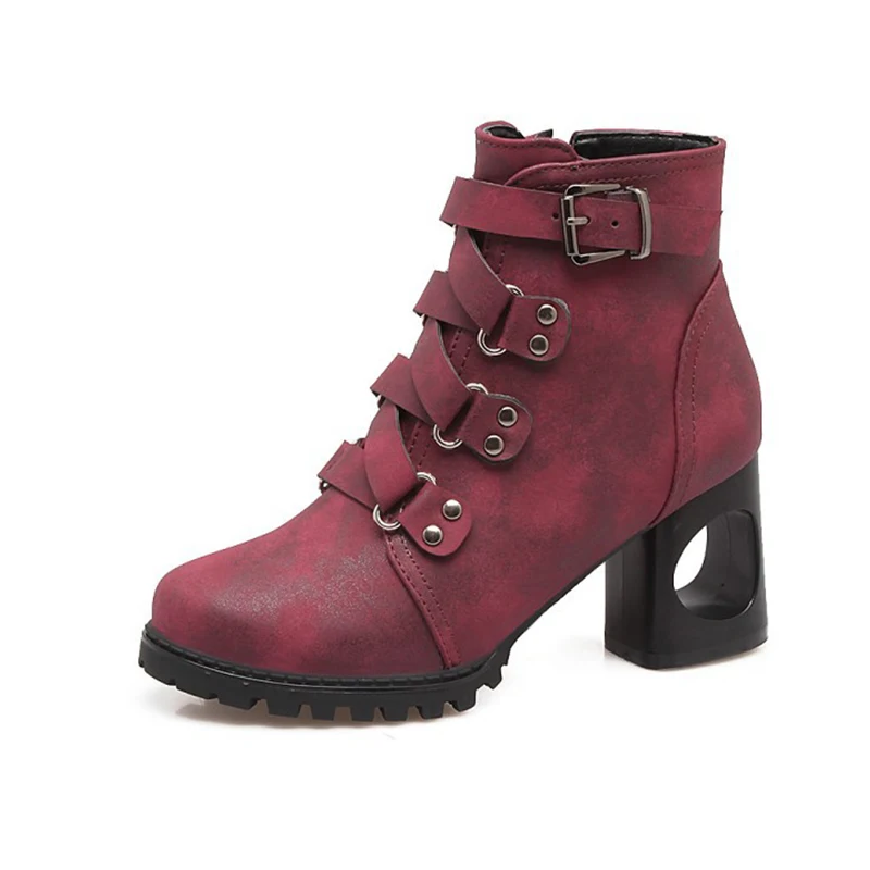 Women 'S Ankle Boots Punk Style Patchwork Classic Retro Style Comfy Shoes 2017 Autumn And Winter New Style Foreign Trade Block H
Women 'S Ankle Boots Punk Style Patchwork Classic Retro Style Comfy Shoes 2017 Autumn And Winter New Style Foreign Trade Block H