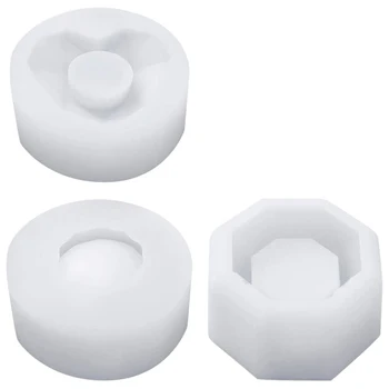 3 Pack DIY Flower Pot Silicone Molds Succulent Planters Vase Molds Ashtray Candle Holders Round + Octagon + Heart
3 Pack DIY Flower Pot Silicone Molds Succulent Planters Vase Molds Ashtray Candle Holders Round + Octagon + Heart