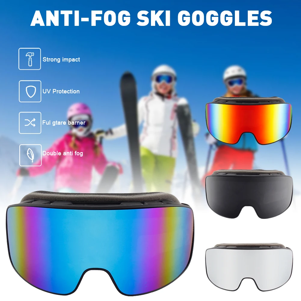 Ski Goggles Glasses Anti-fog Big Ski Mask Snowboard Snow Eyewear UV Protection Outdoor Winter Sports Skiing Skate Hiking Goggles
Ski Goggles Glasses Anti-fog Big Ski Mask Snowboard Snow Eyewear UV Protection Outdoor Winter Sports Skiing Skate Hiking Goggles
