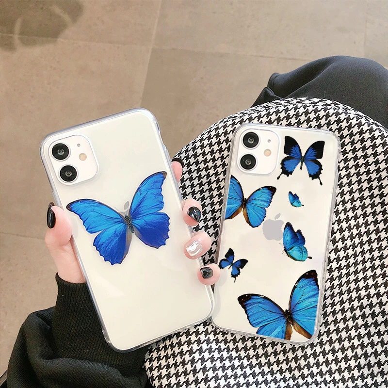 Cute blue butterfly transparent phone case for Samsung Galaxy A71 A10E A80 A70 A50 A90 A20E A40 A8s A60 A51 A30 Silicone Cover
Cute blue butterfly transparent phone case for Samsung Galaxy A71 A10E A80 A70 A50 A90 A20E A40 A8s A60 A51 A30 Silicone Cover