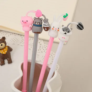 4 pcs/set Cute Animals Gel Pen Novelty Students Pens Black Ink Gel Pen for Office School Writing Supplies Kawaii Stationery
4 pcs/set Cute Animals Gel Pen Novelty Students Pens Black Ink Gel Pen for Office School Writing Supplies Kawaii Stationery