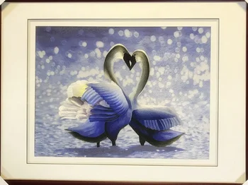 Handmade 100% Mulberry Silk Thread Finished Suzhou Embroidery not include frame ,Home Decor Painting, The Swan 40*60cm
Handmade 100% Mulberry Silk Thread Finished Suzhou Embroidery not include frame ,Home Decor Painting, The Swan 40*60cm