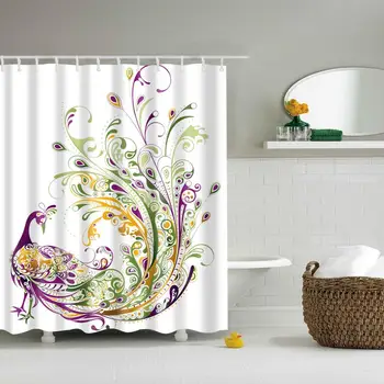 Waterproof Thicken Polyester 3D White Shower Curtain Colored Bird Mildew Proof Bath Tub Curtain with 12 pcs Hooks
Waterproof Thicken Polyester 3D White Shower Curtain Colored Bird Mildew Proof Bath Tub Curtain with 12 pcs Hooks