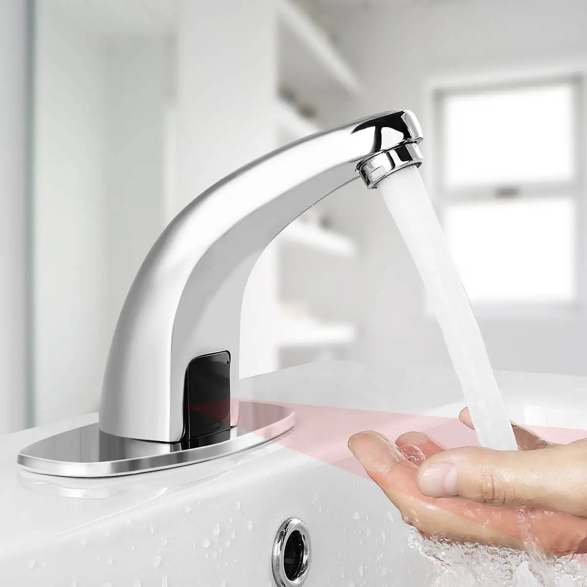 Sink Mixers Sensor Cold Bathroom Automatic Touch Free Faucets Water Saving Inductive Electric Water Tap Mixer Battery Power
Sink Mixers Sensor Cold Bathroom Automatic Touch Free Faucets Water Saving Inductive Electric Water Tap Mixer Battery Power