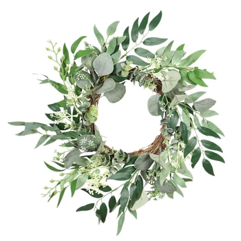 

Artificial Leaves Wreath Seed Wreath Plant for Wedding Arch Table Decor