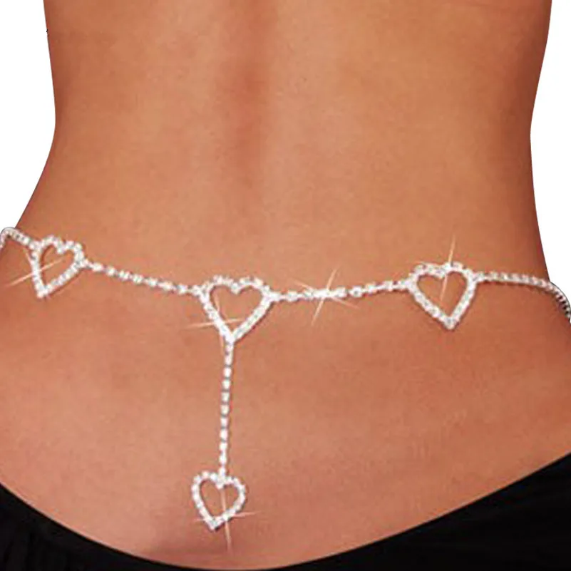 Fashion Bridal Accessories Rhinestone Heart To Heart Body Chain Long Belly Chain Jewelry Waist Belt Beach Crystal Chain for Jean
Fashion Bridal Accessories Rhinestone Heart To Heart Body Chain Long Belly Chain Jewelry Waist Belt Beach Crystal Chain for Jean