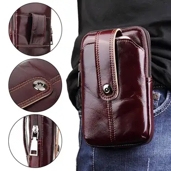 KISSCASE Men's Leather Waist Pack Phone Bag For iPhone 6s 11PRO Universal Phone Bags 6.3 inch Retro Business Men Phone Accessory
KISSCASE Men's Leather Waist Pack Phone Bag For iPhone 6s 11PRO Universal Phone Bags 6.3 inch Retro Business Men Phone Accessory