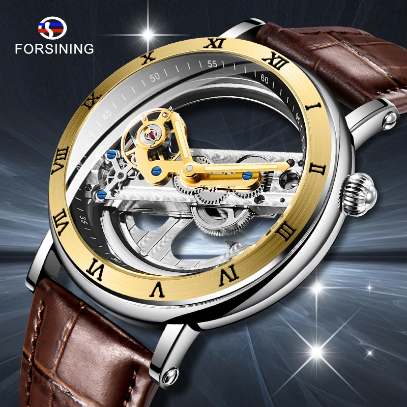 FORSINING Retro Golden Bridge Auto Mechanical Watch Men Genuine Leather Band Fashion Vintage Mens Watches Top Brand Luxury Clock
FORSINING Retro Golden Bridge Auto Mechanical Watch Men Genuine Leather Band Fashion Vintage Mens Watches Top Brand Luxury Clock