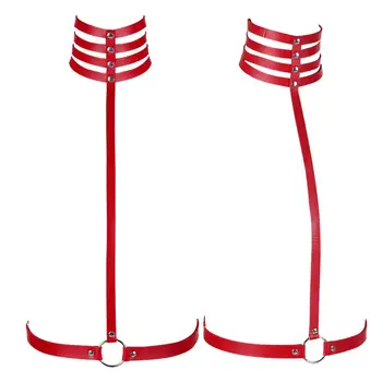 Neck Belt Red Leather Lingerie Hollow Out Tops Metal Rivet Punk Goth Adjustable Art Festival Clothing Body Cage Harness Women
Neck Belt Red Leather Lingerie Hollow Out Tops Metal Rivet Punk Goth Adjustable Art Festival Clothing Body Cage Harness Women