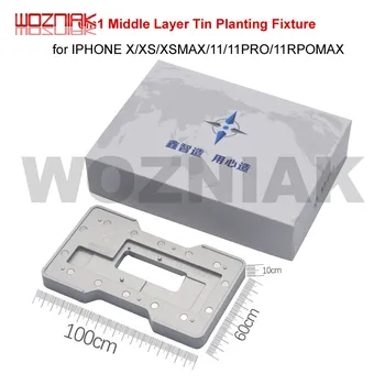WOZNIAK 6IN1 Middle Frame Platform BGA Reballing Tin Stencil for iPhone X XS XSMAX 11 pro max Motherboard Fixture Same Qianli
WOZNIAK 6IN1 Middle Frame Platform BGA Reballing Tin Stencil for iPhone X XS XSMAX 11 pro max Motherboard Fixture Same Qianli