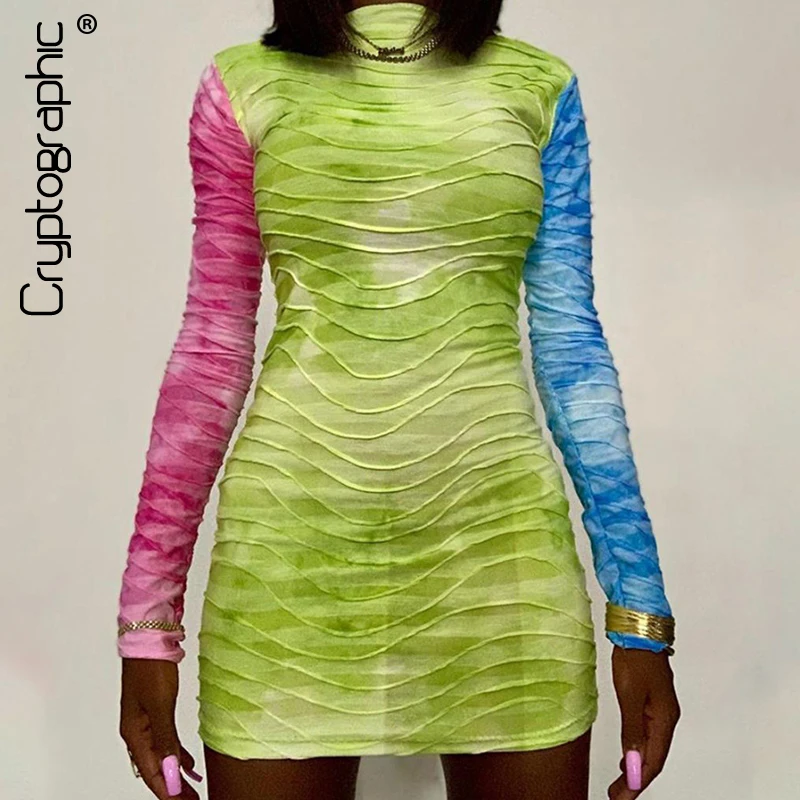 Cryptographic Fall 2020 Fashion Long Sleeve Ruched Mini Dress Bodycon Casual Basic Women's Dresses Slim Colors Collision Clothes
Cryptographic Fall 2020 Fashion Long Sleeve Ruched Mini Dress Bodycon Casual Basic Women's Dresses Slim Colors Collision Clothes