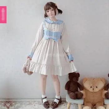 Japanese Vintage Gothic Dress Cos Loli Kawaii Sweet Tens GirlsPeter Pan Collar Lolita Tea Party Dress
Japanese Vintage Gothic Dress Cos Loli Kawaii Sweet Tens GirlsPeter Pan Collar Lolita Tea Party Dress