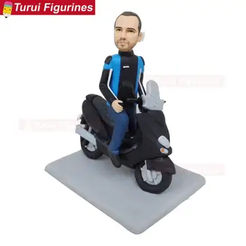 man ride motorbike theme dolls statue sculpture motorcycle cake toppers valentine's day 
man ride motorbike theme dolls statue sculpture motorcycle cake toppers valentine's day