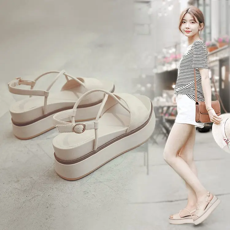 2018 Summer New Style Thick Bottomed Extra High Versatile Casual A- line Buckle Students Platform Sandals WOMEN'S Shoes
2018 Summer New Style Thick Bottomed Extra High Versatile Casual A- line Buckle Students Platform Sandals WOMEN'S Shoes