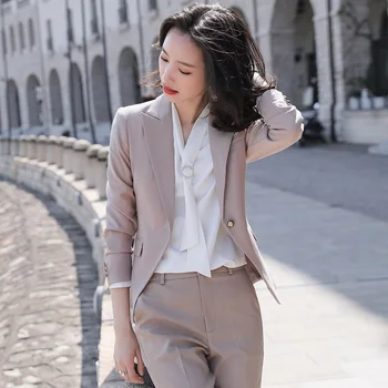 Women suits Slim spring autumn Solid color blazers jacket pants 2-piece set OL Formal Women pants suits Woman set suits 691 
Women suits Slim spring autumn Solid color blazers jacket pants 2-piece set OL Formal Women pants suits Woman set suits 691
