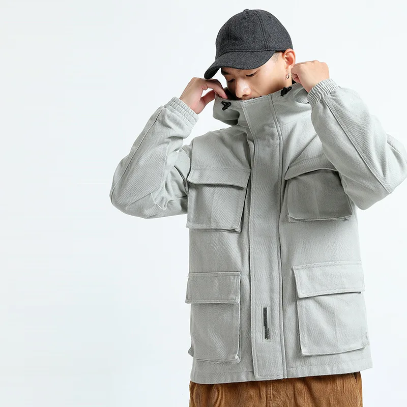 Northern Boundary Men'S Wear Origional Japanese-style Solid Color Workwear Multi-pockets Hooded Loose-Fit Casual Jacket Men's
Northern Boundary Men'S Wear Origional Japanese-style Solid Color Workwear Multi-pockets Hooded Loose-Fit Casual Jacket Men's