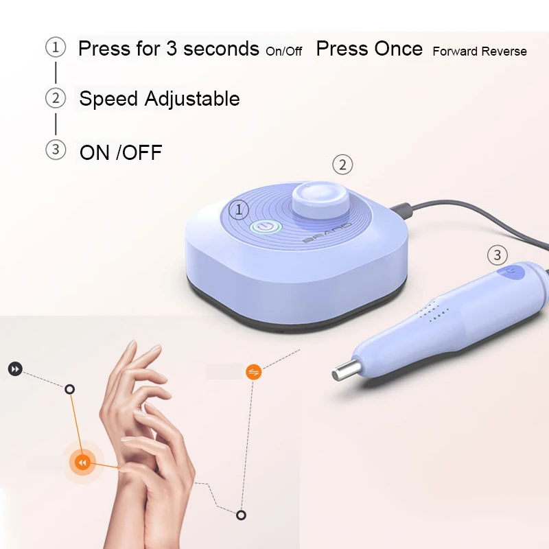 Electric Nail Drill Machine Manicure Pedicure Apparatus Art Pen Set for Manicure Pedicure Nail File Polish Bits Tool
Electric Nail Drill Machine Manicure Pedicure Apparatus Art Pen Set for Manicure Pedicure Nail File Polish Bits Tool