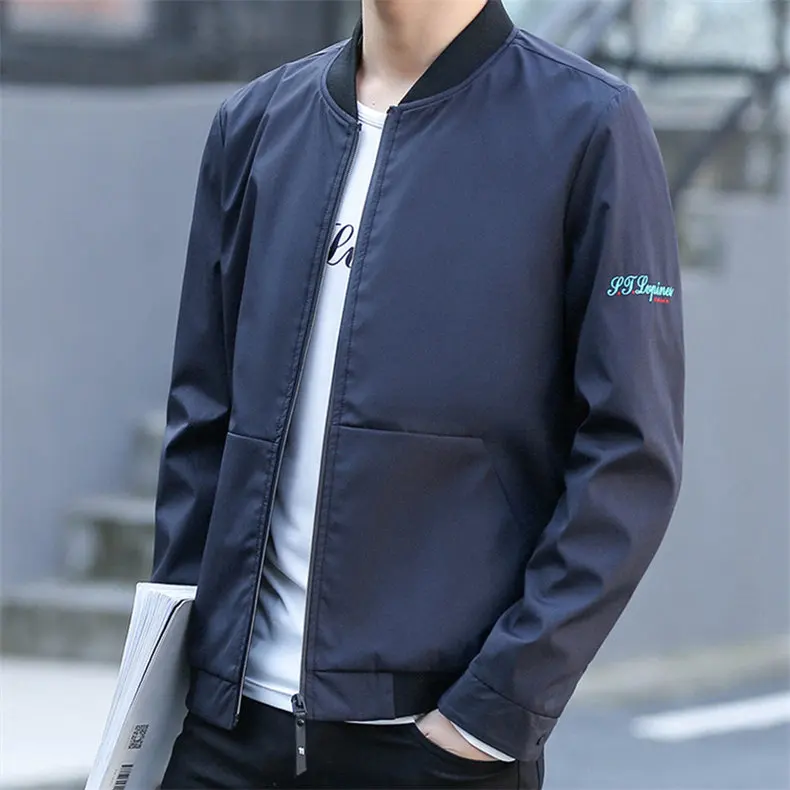 5XL Mens Jacket Autumn Bomber Jacket Coat Male Korean Japan Style Jacket Stand Baseball Collar Fashion Brand Hip Hop Streetwear 02