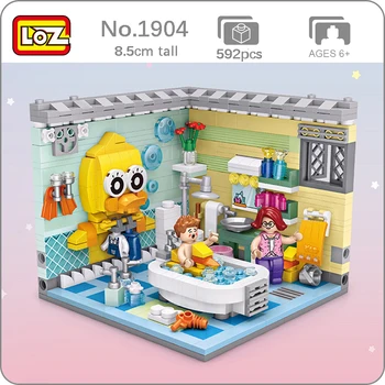 LOZ 1904 City Street House Corner Shower Room Duck 3D Model 592pcs DIY Small Mini Blocks Bricks Building Toy for Children no Box
LOZ 1904 City Street House Corner Shower Room Duck 3D Model 592pcs DIY Small Mini Blocks Bricks Building Toy for Children no Box