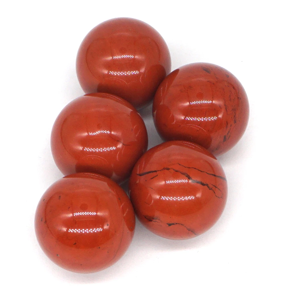 5pc (20mm) Natural Gemstone Red Jasper Crystal Reiki Healing Polished Stone Quartz Beads Crafts Sphere Ball
5pc (20mm) Natural Gemstone Red Jasper Crystal Reiki Healing Polished Stone Quartz Beads Crafts Sphere Ball