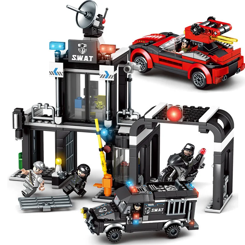 Kid's Blocks Military Special Police Gangster Hijacking Car Building Blocks Compatible Legoings City Army Bricks CITY Bricks
Kid's Blocks Military Special Police Gangster Hijacking Car Building Blocks Compatible Legoings City Army Bricks CITY Bricks