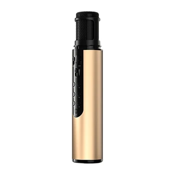 K1 Wireless Bluetooth Microphone ic Sound for Live Broadcast Singing Built-In Sound Card with Speaker Karaoke o Mic(Gold)
K1 Wireless Bluetooth Microphone ic Sound for Live Broadcast Singing Built-In Sound Card with Speaker Karaoke o Mic(Gold)