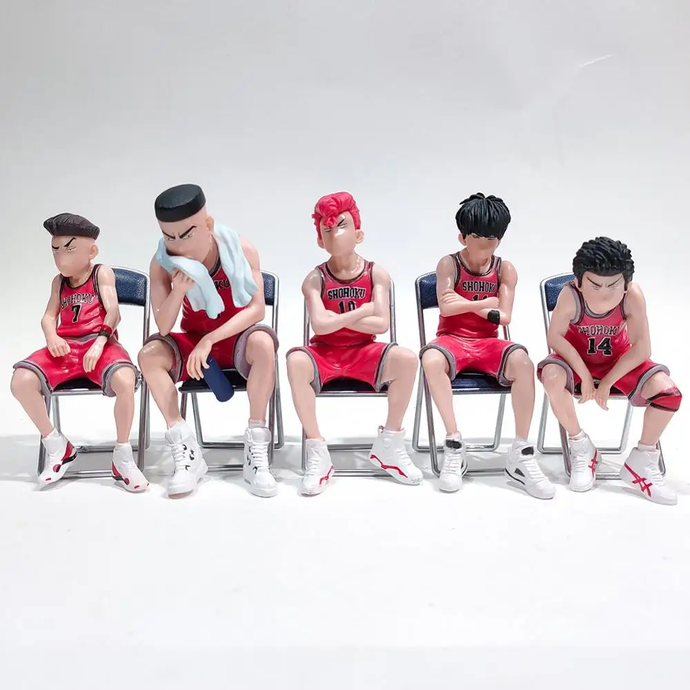 5 Pcs/set SLAM DUNK Shohoku Basketball Player Anime Doll Hanamichi Sakuragi Rukawa Kaede Cartoon PVC Action Model Toy OPP
5 Pcs/set SLAM DUNK Shohoku Basketball Player Anime Doll Hanamichi Sakuragi Rukawa Kaede Cartoon PVC Action Model Toy OPP
