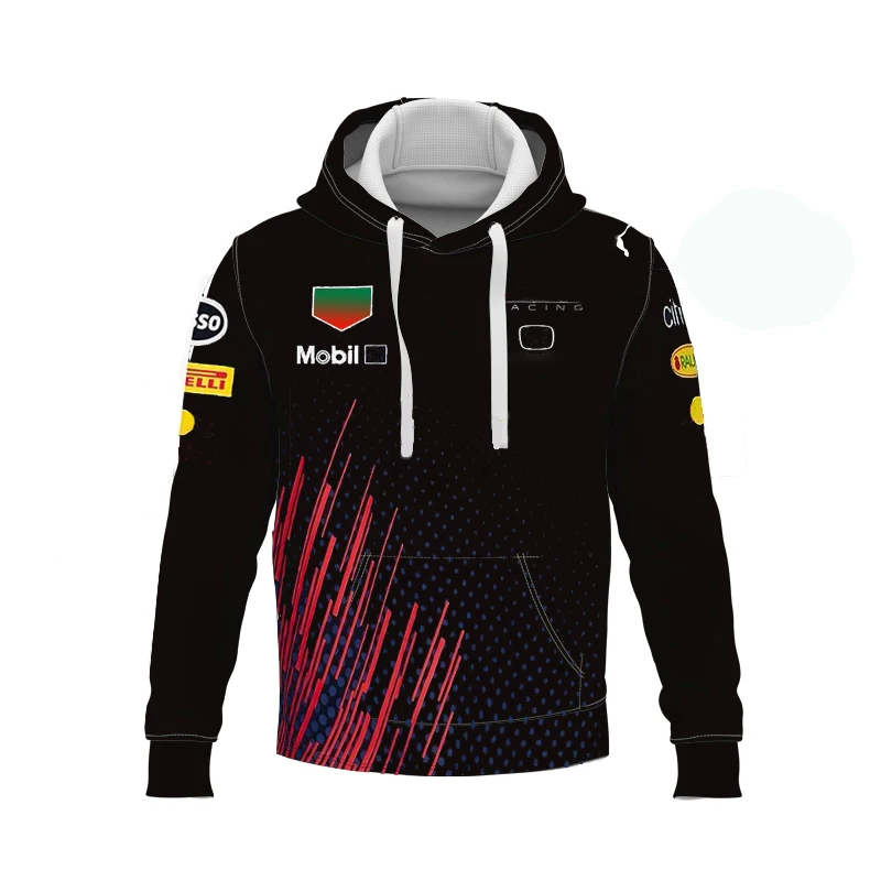 Мужская толстовка с капюшоном F1 Racing Formula One Red Bull топ 3D принтом гоночной команды