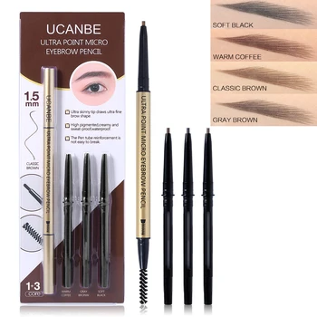 UCANBE1 Eyebrow Pencil +3 Refill 4 Colors Brown Gray Natural Brows Makeup Set Waterproof Long Lasting Ultra Point Micro Eye Brow
UCANBE1 Eyebrow Pencil +3 Refill 4 Colors Brown Gray Natural Brows Makeup Set Waterproof Long Lasting Ultra Point Micro Eye Brow